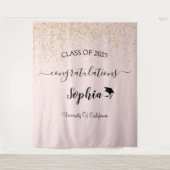 Hintergrund moderner Script Graduation Party | Abs Wandteppich (Vorderseite)