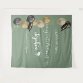 Hintergrund moderner Script Graduation Party | Abs Wandteppich (Vorderseite (Horizontal))