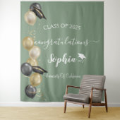 Hintergrund moderner Script Graduation Party | Abs Wandteppich (Beispiel)