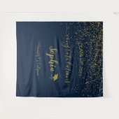 Hintergrund moderner Script Graduation Party | Abs Wandteppich (Vorderseite (Horizontal))