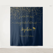 Hintergrund moderner Script Graduation Party | Abs Wandteppich (Vorderseite)