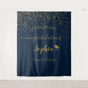 Hintergrund moderner Script Graduation Party Abs Wandteppich