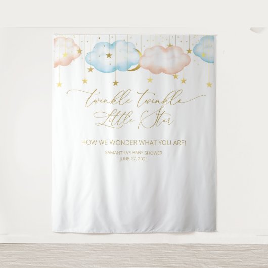 Hintergrund, Mond und Sterne der Geschlechteroffen Wandteppich (Vorderseite)