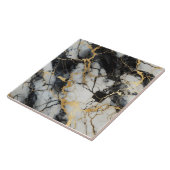 Hintergrund-Muster aus Gold und schwarzem Marmor Fliese (Seite)