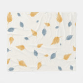 Hintergrund Muster Blätter Textur Fleecedecke (Vorderseite (Horizontal))