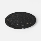 Hintergrund - nächtlicher Himmel u. Sterne Pappteller (Schrägansicht)
