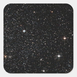 Hintergrund - nächtlicher Himmel u. Sterne Quadratischer Aufkleber