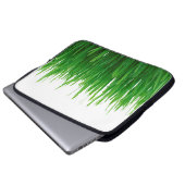 Hintergrund nah Flora frisch Laptopschutzhülle (Vorne Knopf)