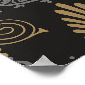 Hintergrund nahtlose Muster im Art Deko Stil, Wand (Ecke)