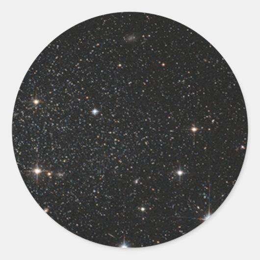 Hintergrund - Night Sky & Stars Runder Aufkleber (Vorderseite)
