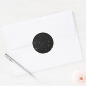 Hintergrund - Night Sky & Stars Runder Aufkleber (Umschlag)