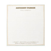 Hintergrund Notizblock (Vorderseite)