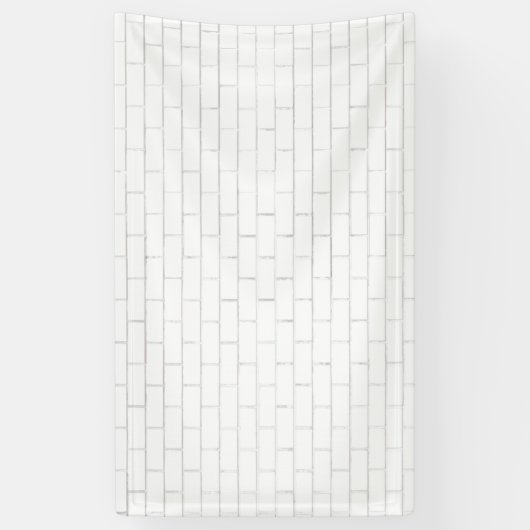 Hintergrund oder Hintergrund aus weißem Ziegelstei Banner (Vertikal)