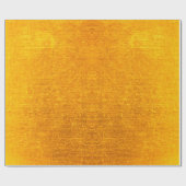 Hintergrund oder Konsistenz aus gebürstetem Gold Geschenkpapier (Flach)