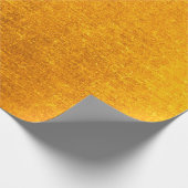 Hintergrund oder Konsistenz aus gebürstetem Gold Geschenkpapier (Ecke)