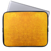 Hintergrund oder Konsistenz aus gebürstetem Gold Laptopschutzhülle (Vorderseite)