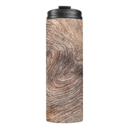 Hintergrund oder Textur aus Holz Thermosbecher (Vorderseite)