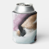 Hintergrund Öltextur: Zeitgenössische Kunst. Dosenkühler (Kanne Rückseite)