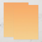 Hintergrund Orange und Gelb Einladung (Vorne/Hinten)