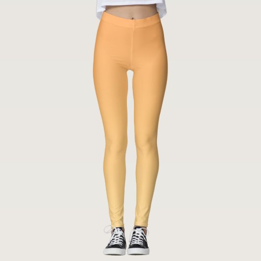 Hintergrund Orange und Gelb Leggings (Vorderseite)