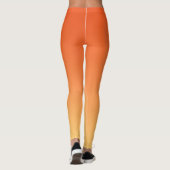 Hintergrund Orange und Gelb Leggings (Rückseite)