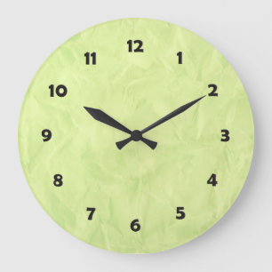 Hintergrund PAPIER STRUKTUR - grün Große Wanduhr