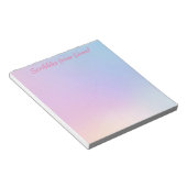 Hintergrund pastellrosa und blau glänzend notizblock (angewinkelt)