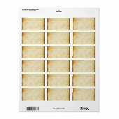 Hintergrund | Pergamentpapier Adressaufkleber (Vorne)