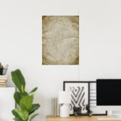 Hintergrund-Pergamentpapier-Vorlage Poster (Heimbüro)