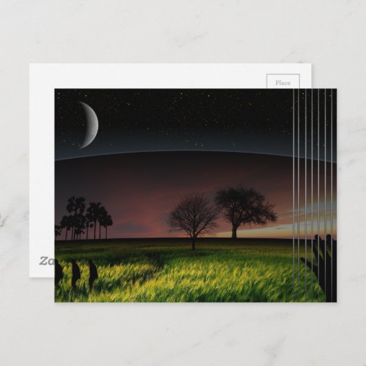 Hintergrund Postkarte (Vorne/Hinten)