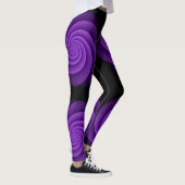 Hintergrund Power Spiralviolett Leggings (Rechts)