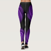 Hintergrund Power Spiralviolett Leggings (Rückseite)
