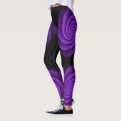 Hintergrund Power Spiralviolett Leggings (Links)