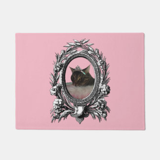 Hintergrund Prinzessin-Cat Vintage Frame Pink Fußmatte