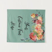 Hintergrund-Prop-Tapisserie für das grüne Brautpar Wandteppich (Vorderseite (Horizontal))