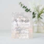 Hintergrund QR Foto Einladung zum Hochzeitsfeiern (Stehend Vorderseite)