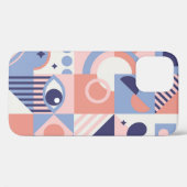 Hintergrund quadratischer geometrischer Formen. Äs Case-Mate iPhone Hülle (Rückseite (Horizontal))