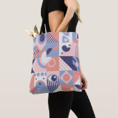 Hintergrund quadratischer geometrischer Formen. Äs Tasche (Von Nahem)