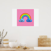 Hintergrund Rainbow Happy Birthday Poster (Küche)