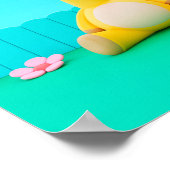 Hintergrund Rainbow Happy Birthday Poster (Ecke)