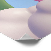 Hintergrund Rainbow Happy Birthday Poster (Ecke)