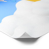 Hintergrund Rainbow Happy Birthday Poster (Ecke)