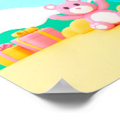 Hintergrund Rainbow Happy Birthday Poster (Ecke)