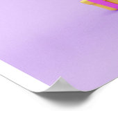 Hintergrund Rainbow Happy Birthday Poster (Ecke)