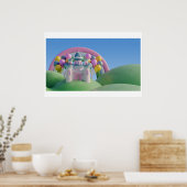 Hintergrund Rainbow Happy Birthday Poster (Küche)
