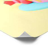 Hintergrund Rainbow Happy Birthday Poster (Ecke)