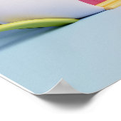 Hintergrund Rainbow Happy Birthday Poster (Ecke)