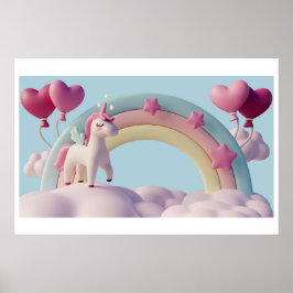 Hintergrund Rainbow Happy Birthday Poster
