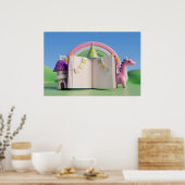Hintergrund Rainbow Happy Birthday Poster (Küche)