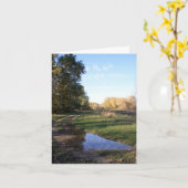 Hintergrund Reflektions-Mitteilungskarten Karte (Gelbe Blume)